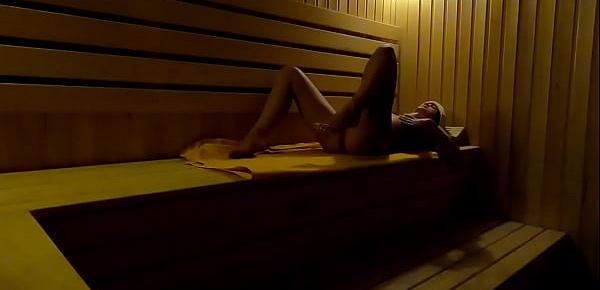  Hidden Camera Girl Masturbates In Sauna In A Sports Club At Night